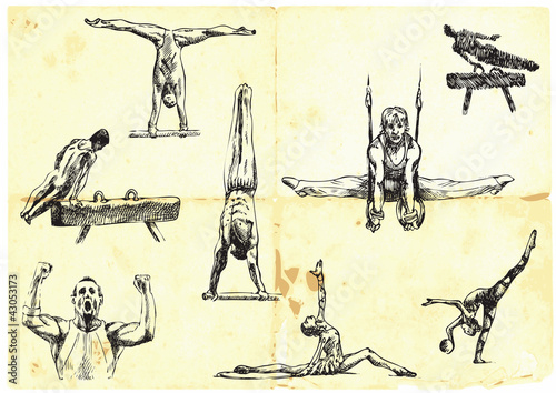 hand-drawn summer sports collection