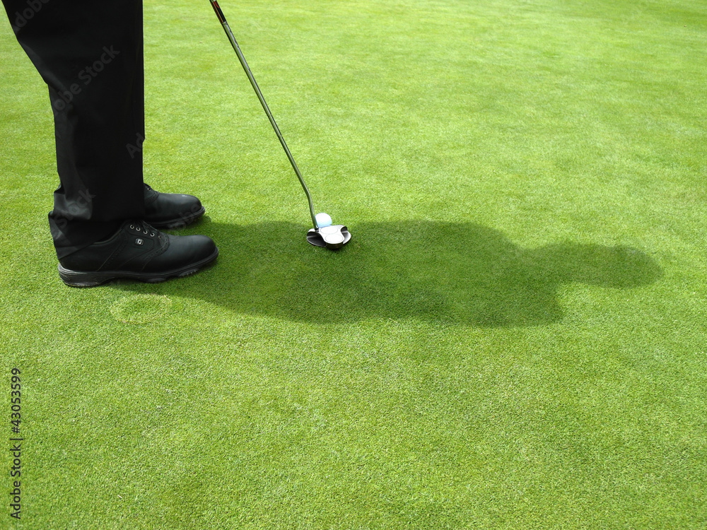 Obraz premium golfeur sur un green