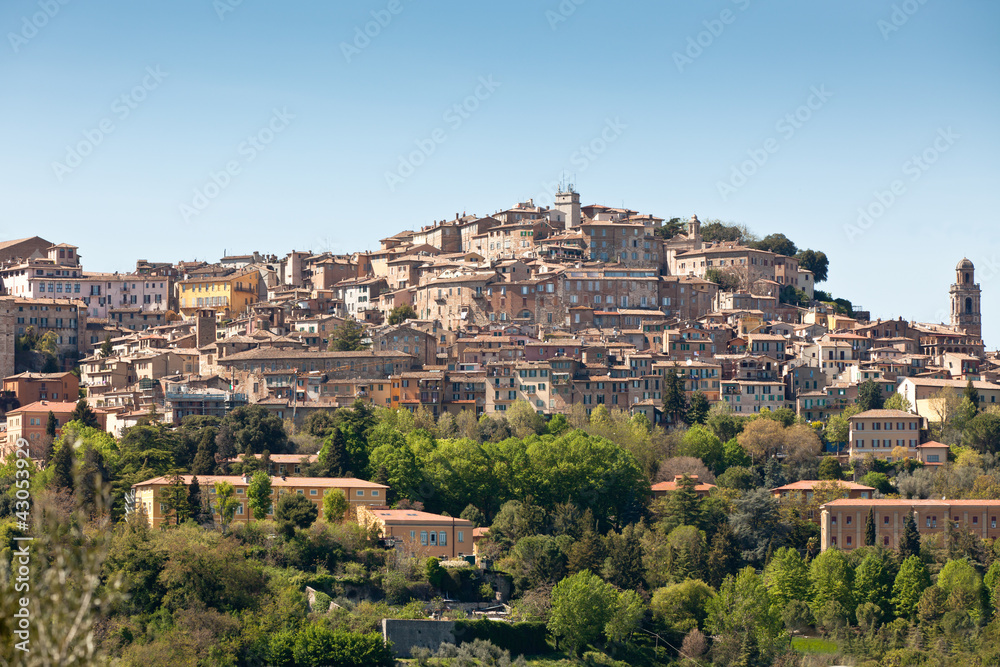 Overview of Perugia, Italy