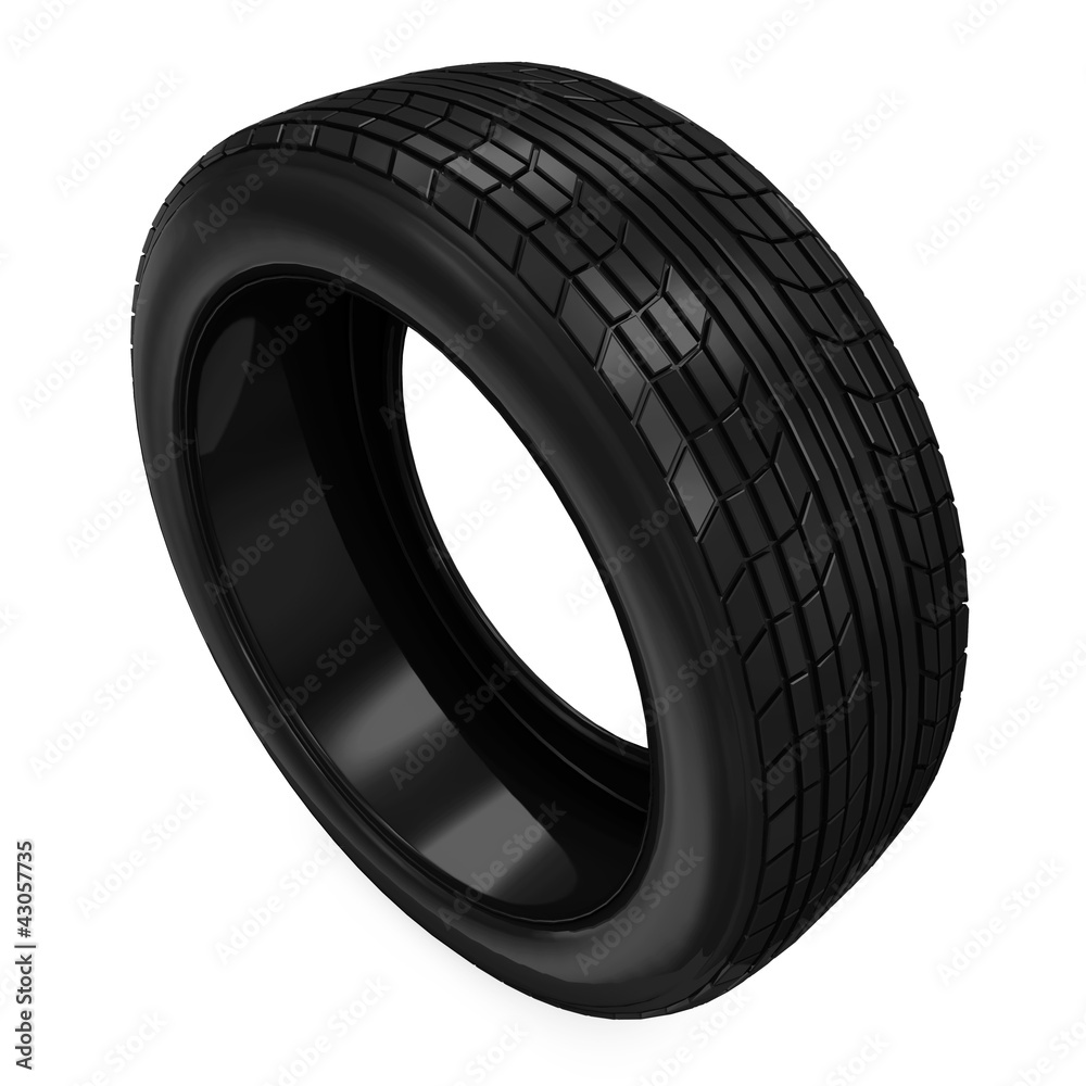 Car Tire isolated on white background