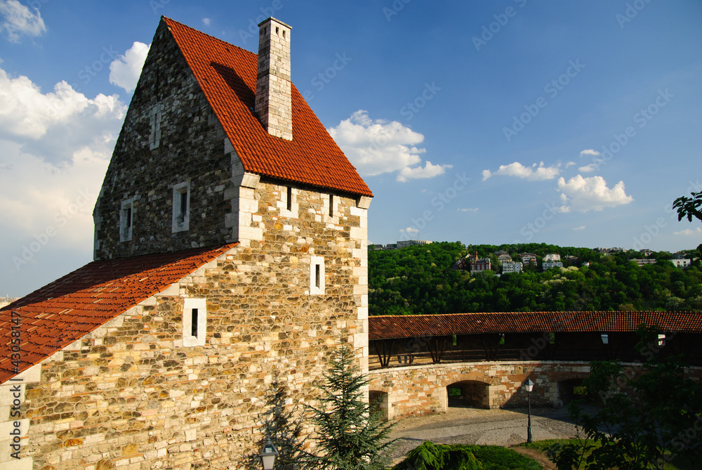 Fototapeta premium Medieval stronghold - part of the Buda castle in Budapest