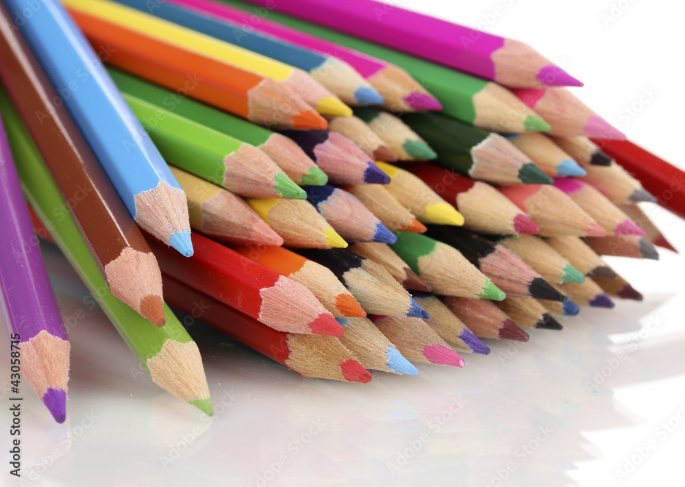 Color pencils isolated on white Color pencils isolated on white