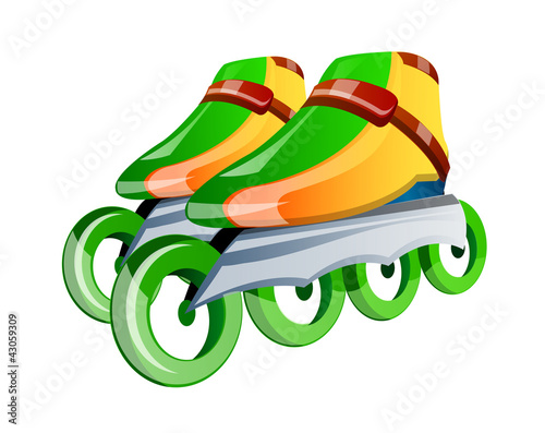 vector icon in-line skates