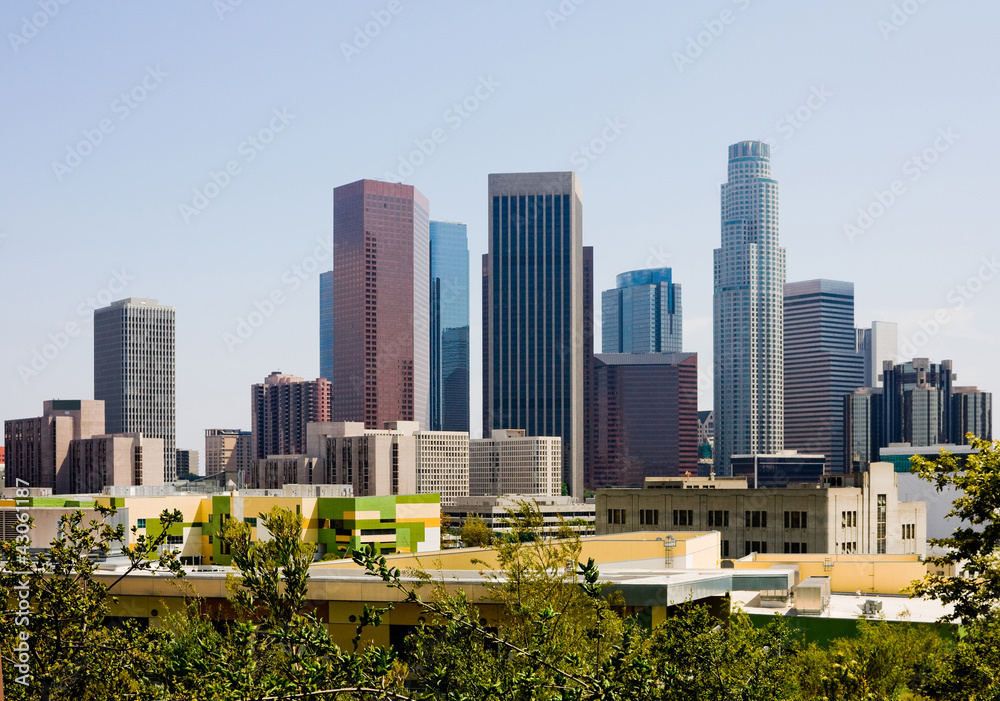 Fototapeta premium Skyscrapers in downtown Los Angeles
