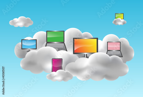 Cloud computing concept