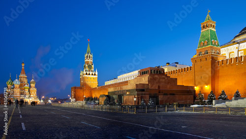 Canvas Print Red Square in night. Moscow. Russia