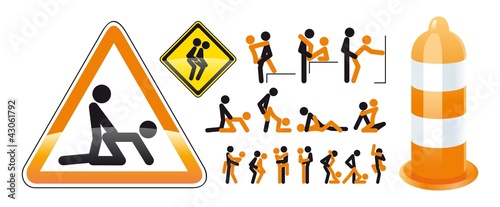 Regulation of sex on the road signs