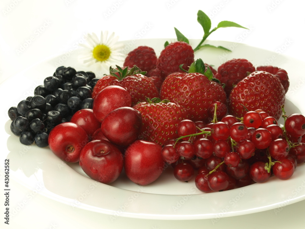Berries, cherry and red currant Berries, cherry and red currant
