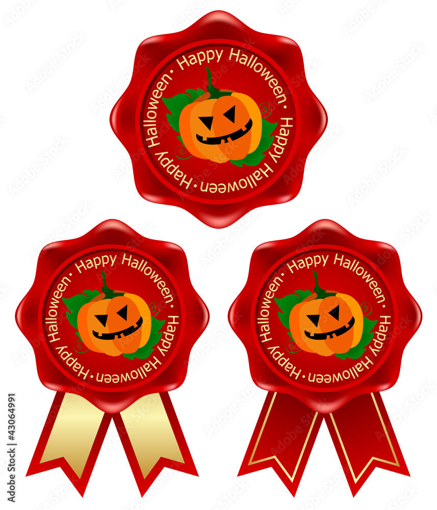 かぼちゃ ハロウィン フレーム リボン 枠 Stock Vector Adobe Stock