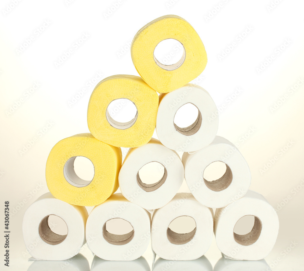rolls of toilet paper isolated on white rolls of toilet paper isolated on white