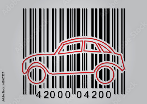 Commercial concept with barcode