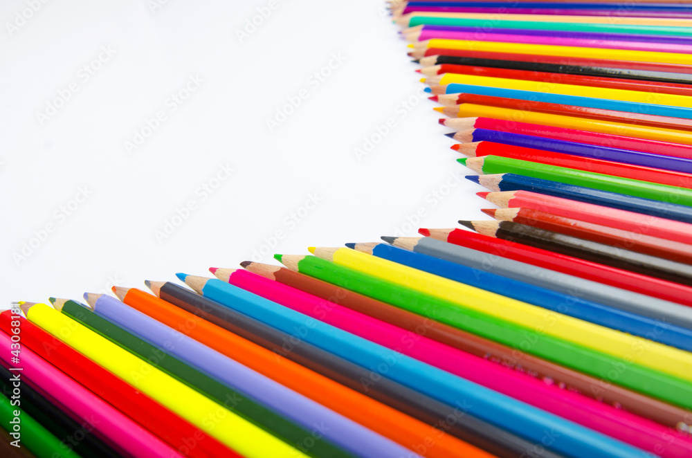 Colour pencils in creativity concept Colour pencils in creativity concept