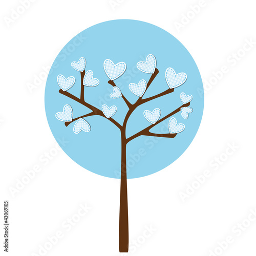 azure heart tree - albero in azzurro
