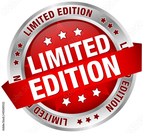 Button Banner "Limited Edition" Red/Silver