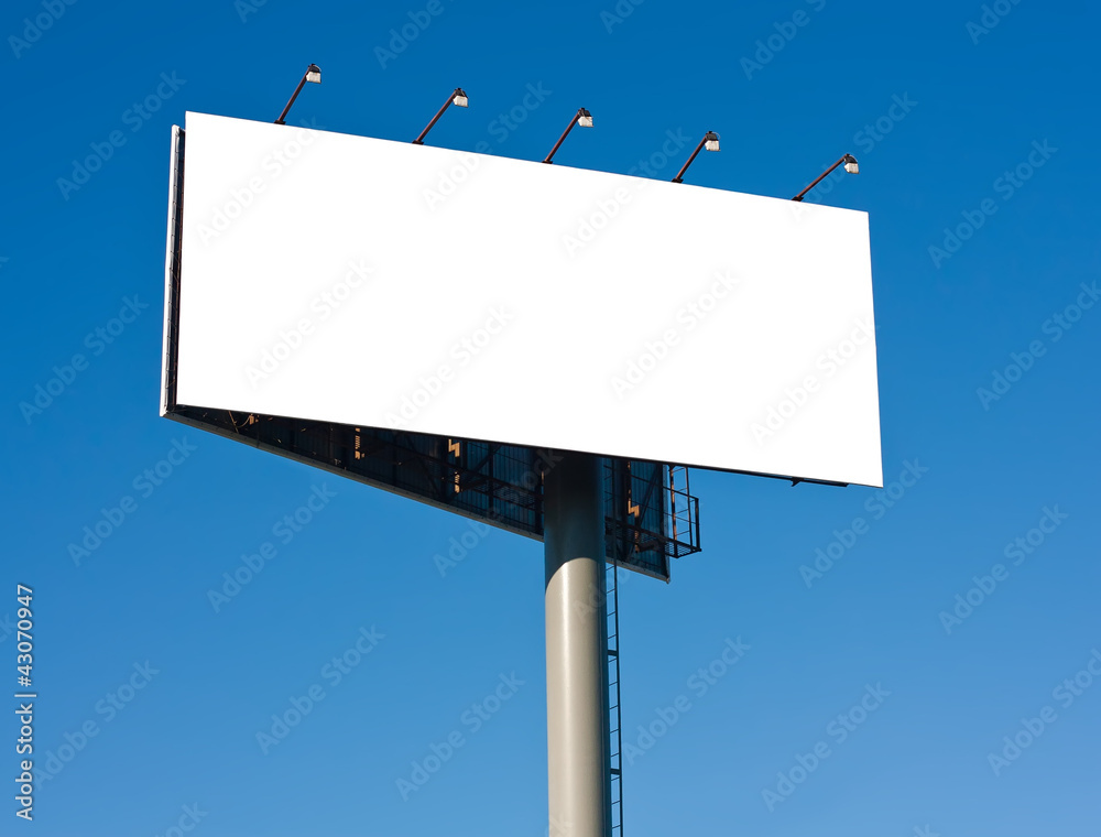 Blank big billboard