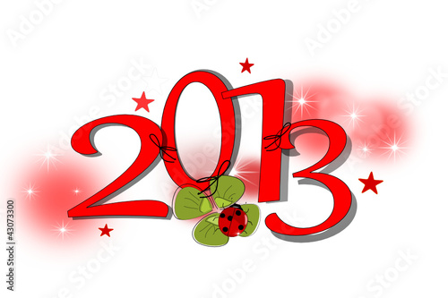 2013, Neujahr Karte