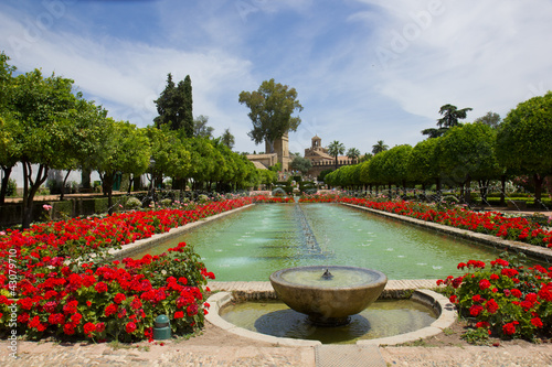 Gardens at the Alcazar, Cordoba, Spain