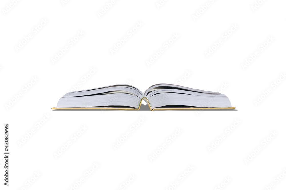 Big open book ,iso lated on white background Big open book ,iso lated on white background