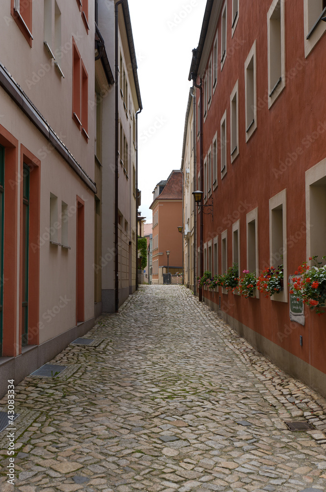 The street of the old town. Bautzen. Saxony. Germany
