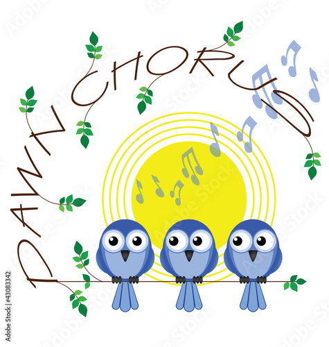 Dawn chorus twig text