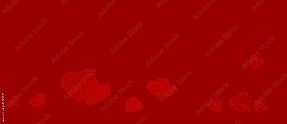 Hintergrund rot mit Herzen Hintergrund rot mit Herzen