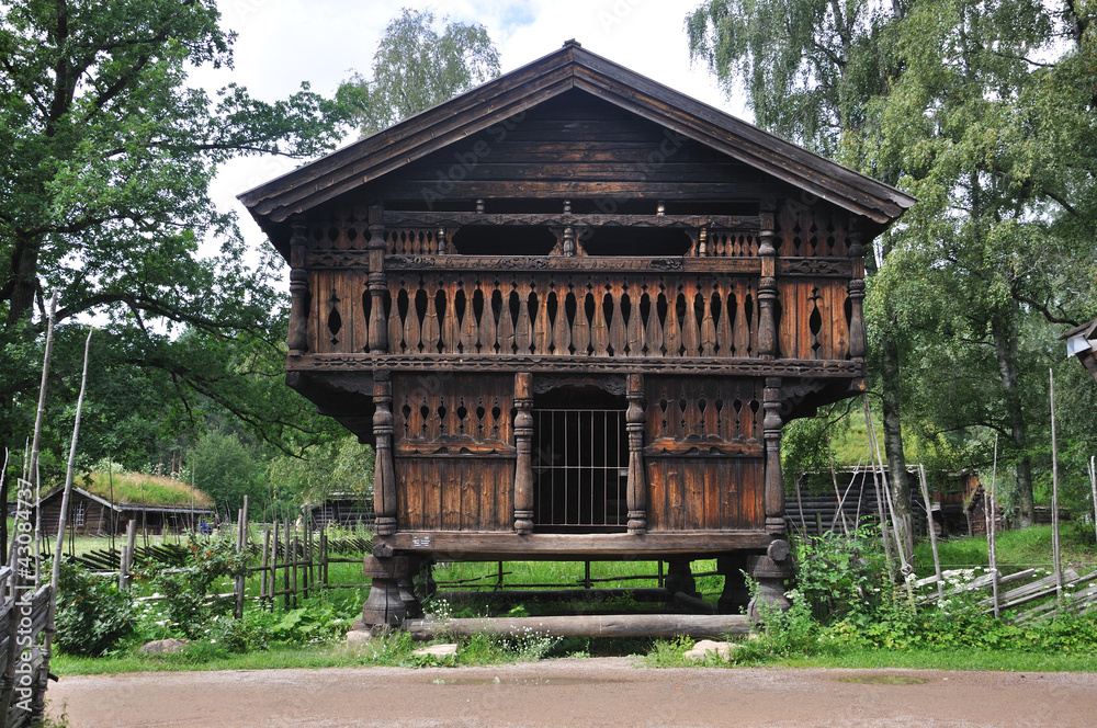 Old Norwegian Farm House (fra Telemark), Oslo, Norway Old Norwegian Farm House (fra Telemark), Oslo, Norway