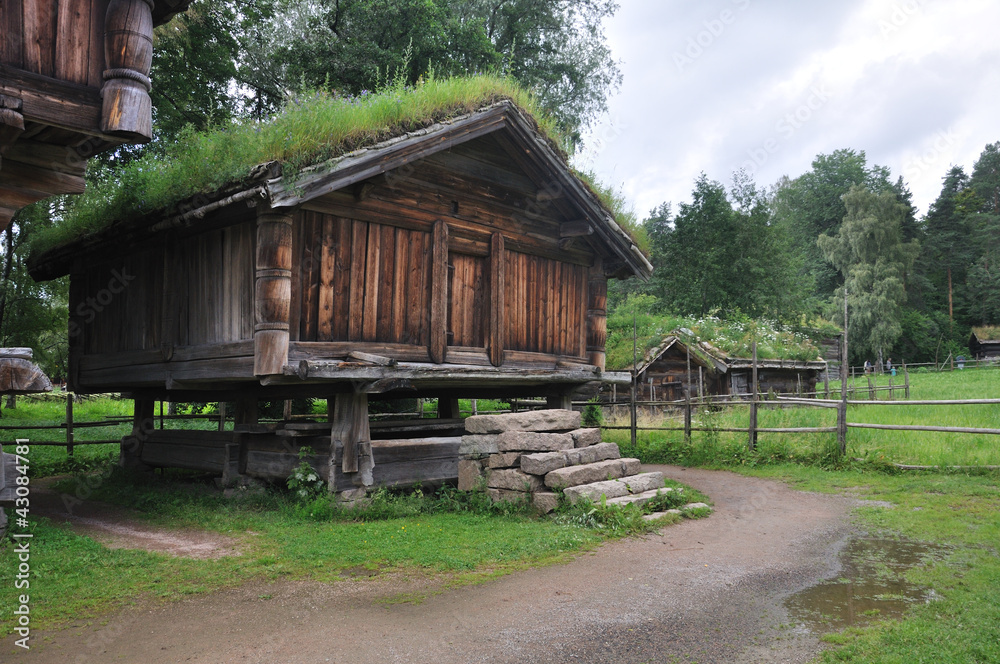 Old Norwegian Farm House (fra Telemark), Oslo, Norway Old Norwegian Farm House (fra Telemark), Oslo, Norway