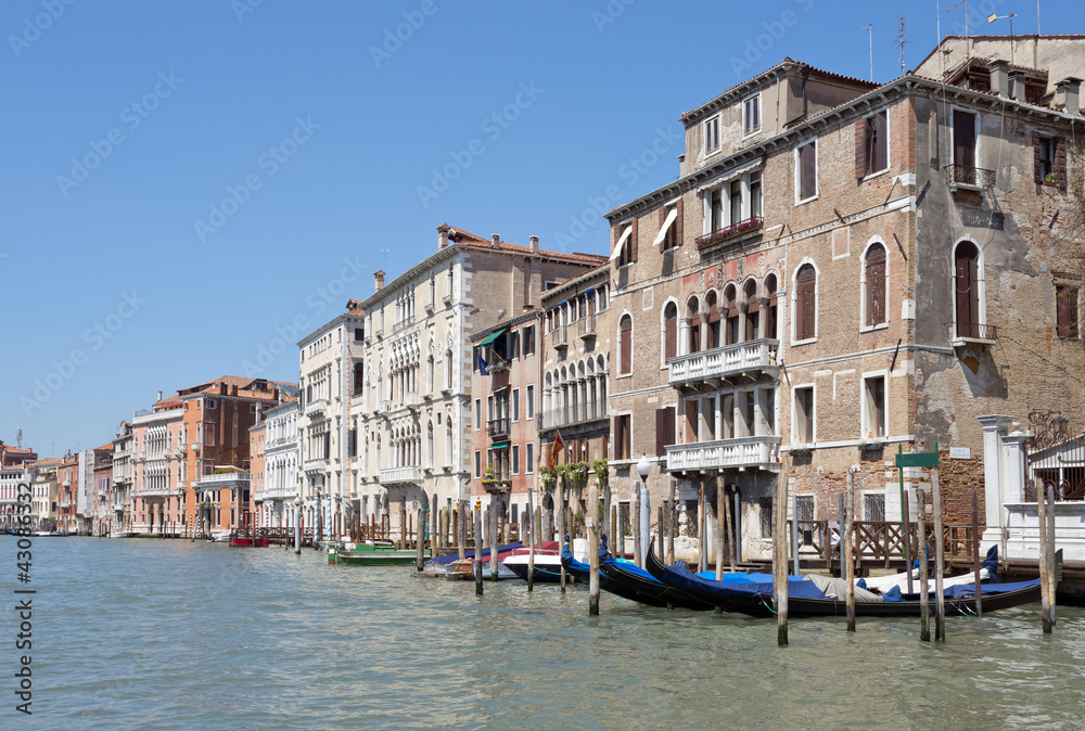 Cityscape on the Grand Canal Venice Italy