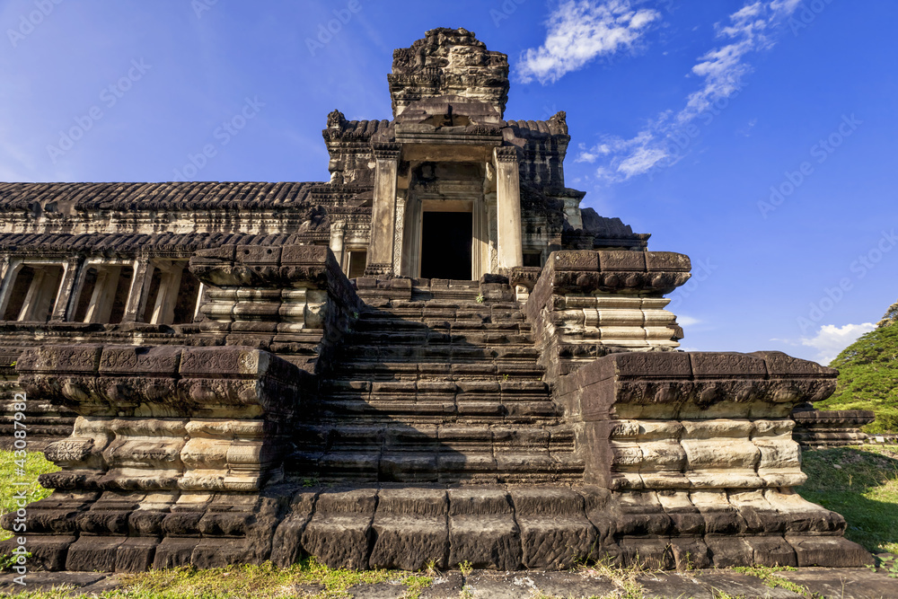Ancient buddhist khmer temple in Angkor Wat complex Ancient buddhist khmer temple in Angkor Wat complex