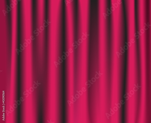Pink theatre curtain