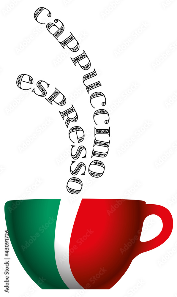 Fototapeta premium Italian coffee espresso 2- caffè espresso italiano 2