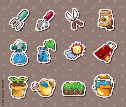 Gardening stickers
