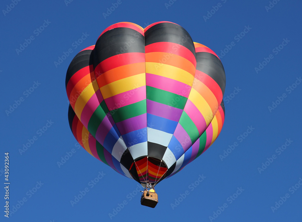 Fototapeta premium Hot air balloon flying during Albuquerque International Balloon Fiesta, New Mexico