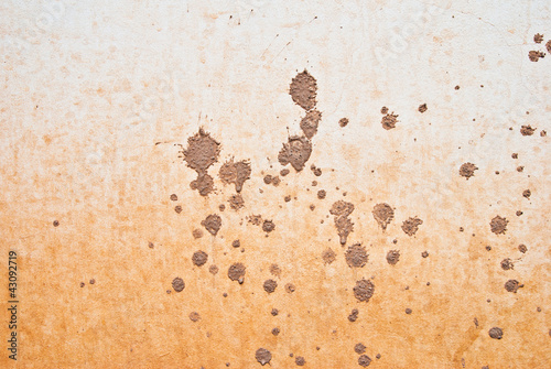 background of wall with splattered of mud