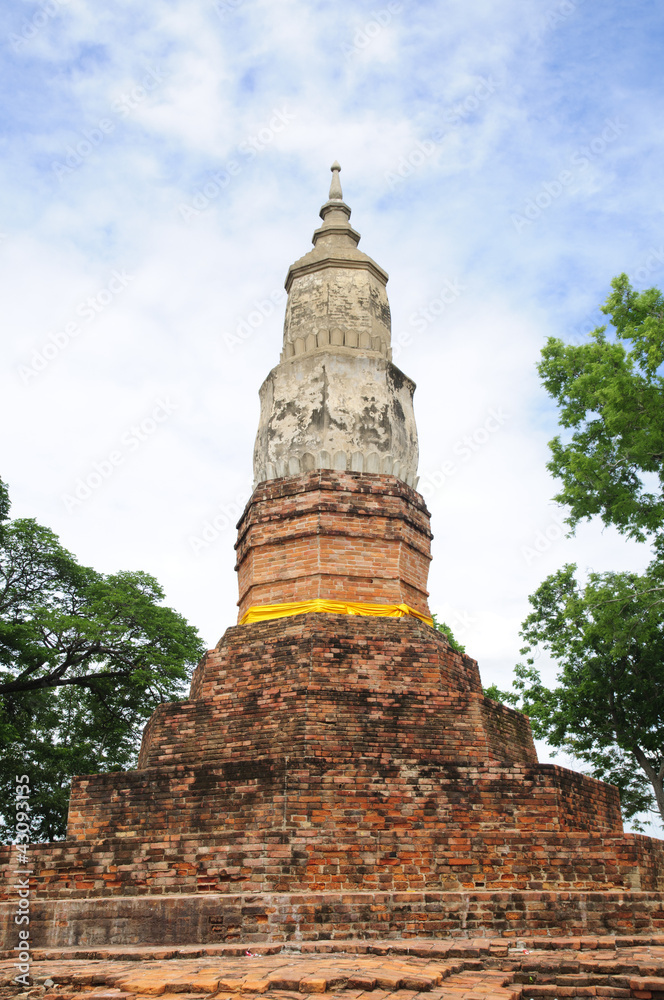 Pagoda at northeast of Thailand, kalasin province Pagoda at northeast of Thailand, kalasin province