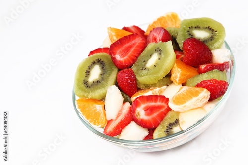 Bowl of fresh fruit salad