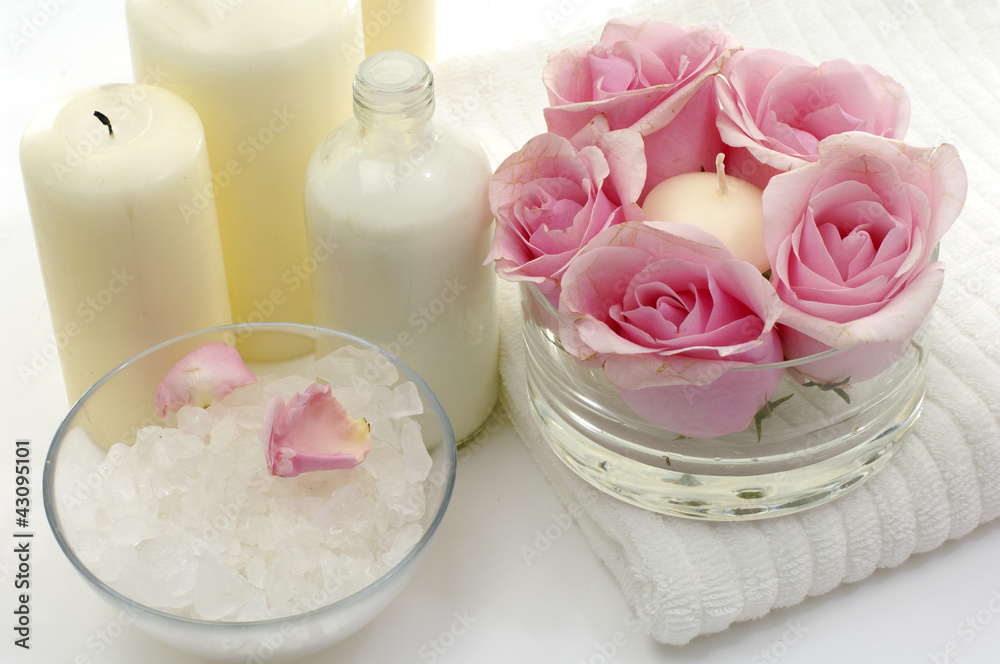 Spa collection on white Spa collection on white