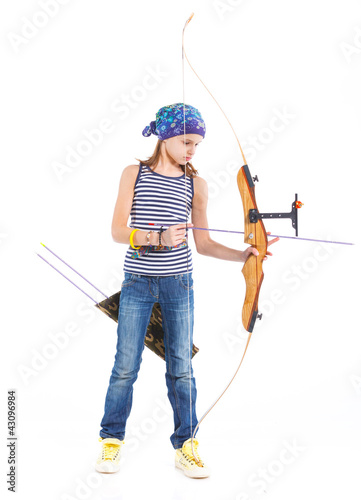 Teenage Girl Doing Archery
