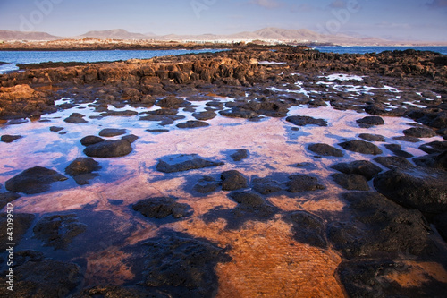 Low tide on the edge of El Cotillo, Fuerteventura photo