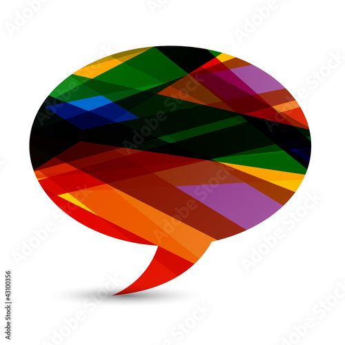 vecteur, bulle dialogue