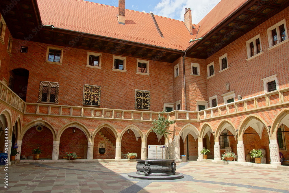 Obraz premium Jagiellonian University, Collegium Maius, Krakow, Poland