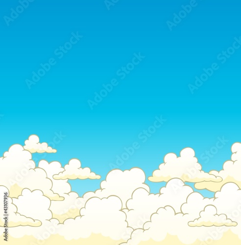 Cloudy sky background 6