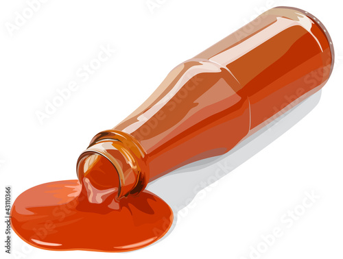 sauce and bottle