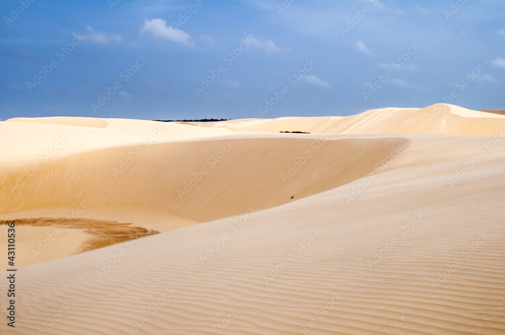 Sand dunes of the Lencois Maranheses in Brazil Sand dunes of the Lencois Maranheses in Brazil