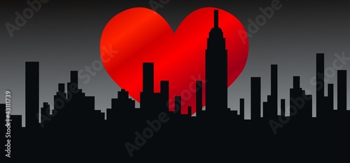 Photography city skyline new york