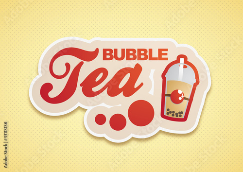 Bubble Tea Logo Rot