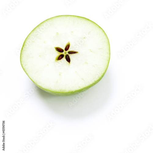 Halved apple