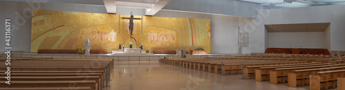 interior of the new church in Fatima Sancturay
