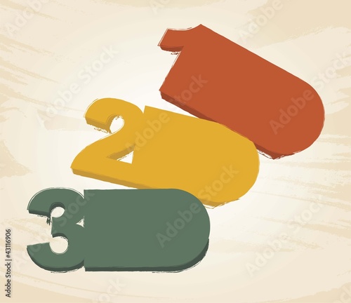 design template numbered