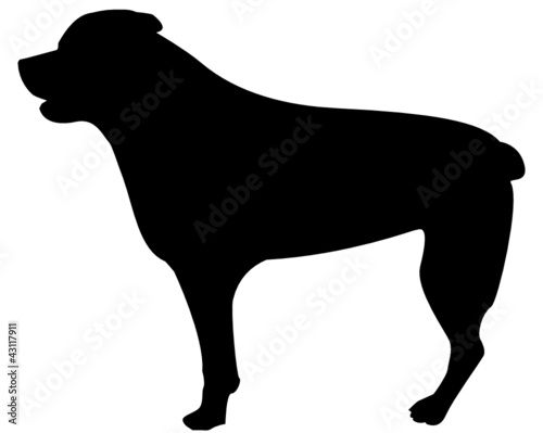 rottweiler silhouette